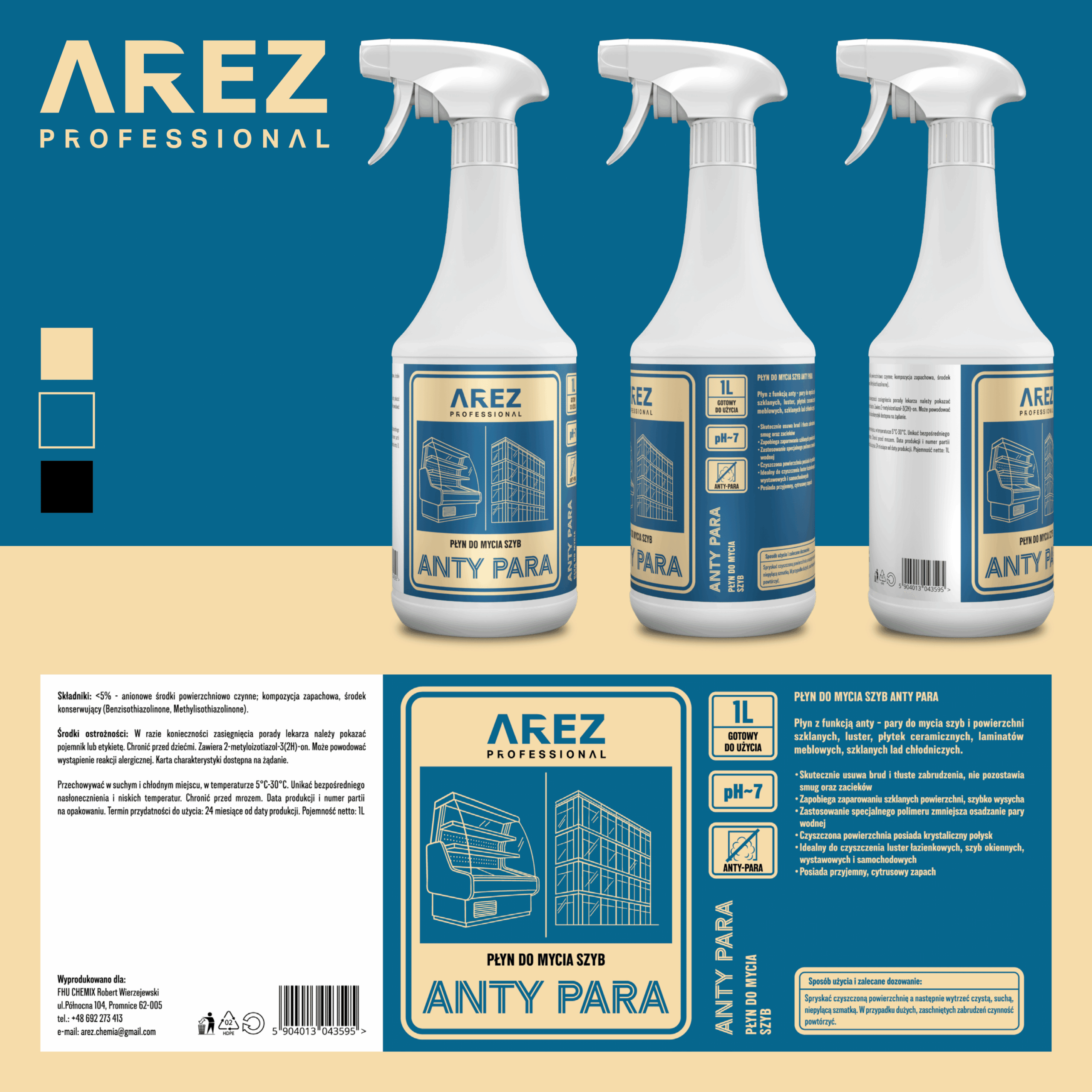 Płyn do mycia szyb ANTY PARA - obrazek 2