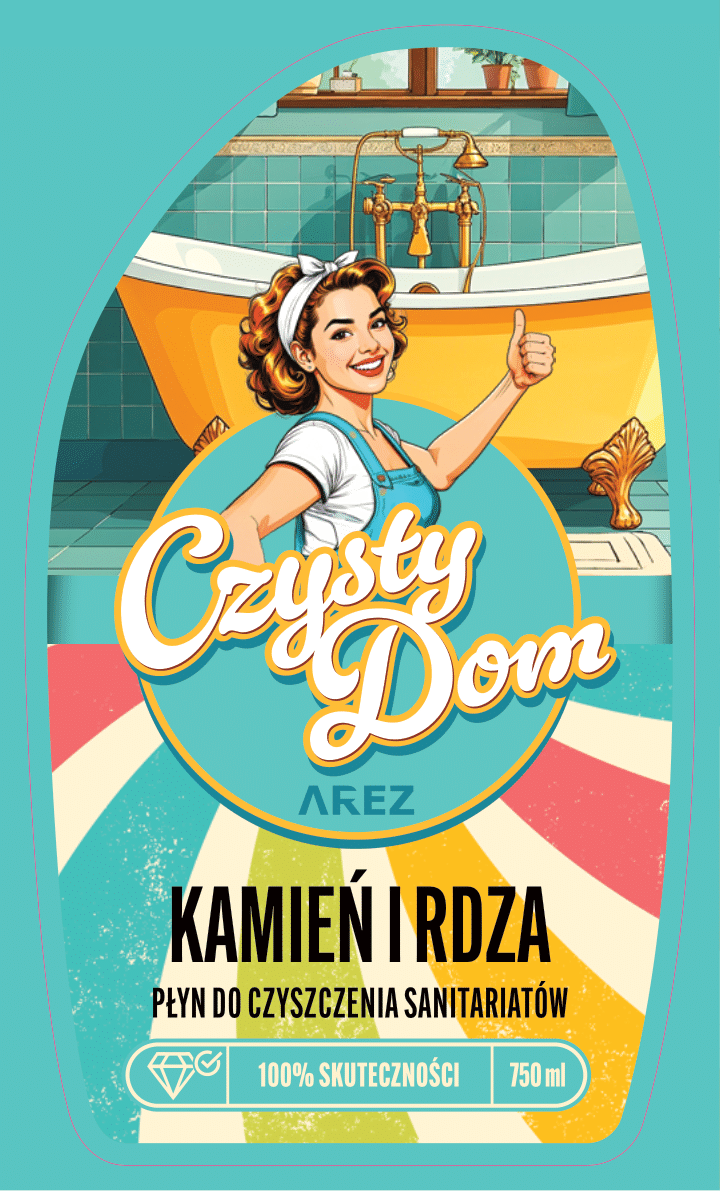 Płyn do czyszczenia sanitariatów KAMIEŃ I RDZA - obrazek 2