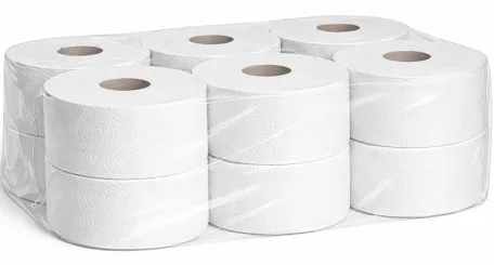 Papier toaletowy Jumbo 100m celuloza 2 warstwy 12rolek